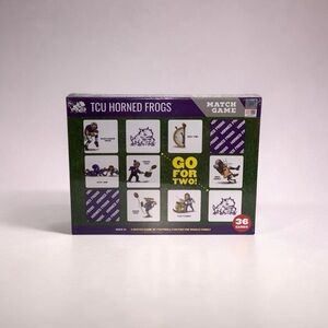 TCU Horned Frogs Match Game 36 Cards New Sealed Football Family Game